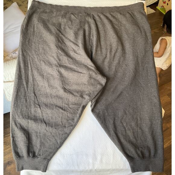 Woman Within Women Pants 3X Gray Sweatpants Fleece Button Pockets 22" Inseam - Picture 11 of 11